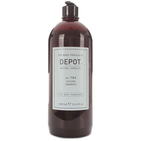 Depot 104 specific hair shampoo for grey, white and deco hair 1000ml Barbieri Uniti srl