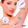 SilkRebels women's razor for hair removal with 5 Astra blades included