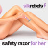 SilkRebels women's razor for hair removal with 5 Astra blades included